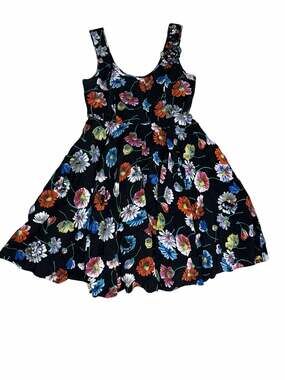 Flouncy Floral Midi Dress